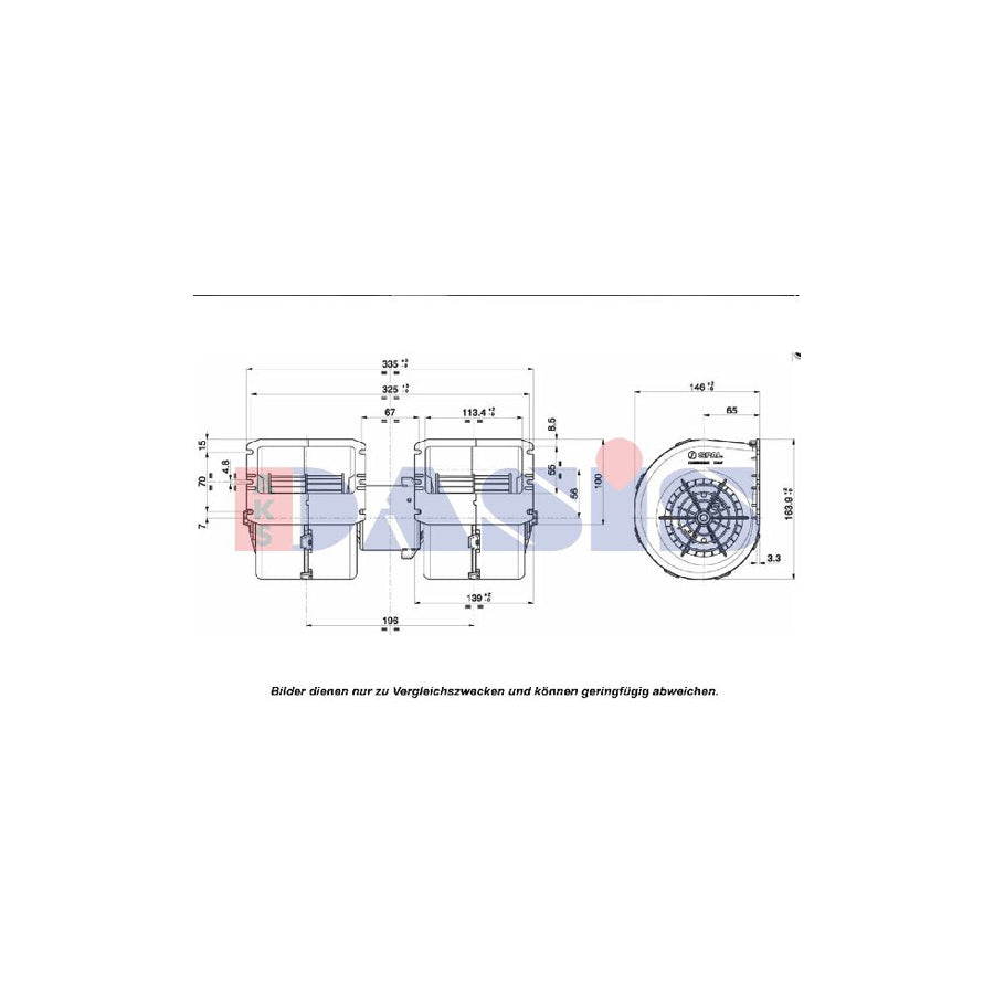 AKS Dasis 879055N Interior Blower | ML Performance UK