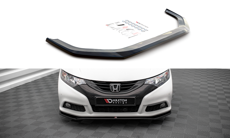 Maxton Design HO-CI-9-K-FD1T Front Splitter V.1 Honda Civic MK9 | ML Performance UK Car Parts