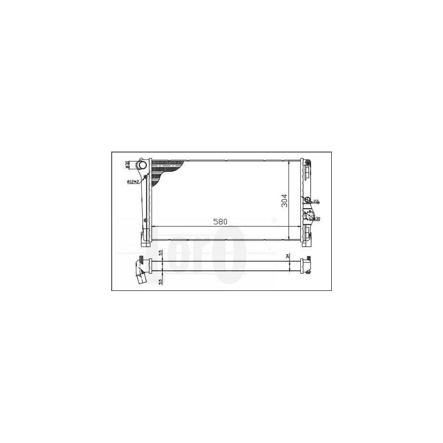 Abakus 0160170053 Engine Radiator | ML Performance UK