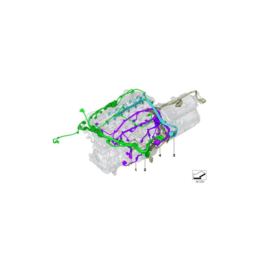 Genuine BMW 12519453634 G05 Wiring Harness, Eng. Sensoric Module 2 PHEV (Inc. X5 45eX) | ML Performance UK Car Parts