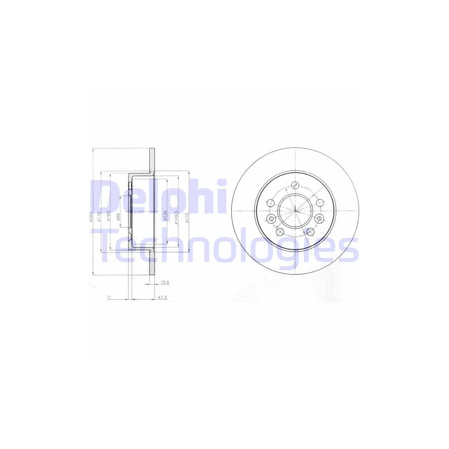 Delphi Bg3552 Brake Disc