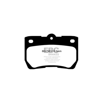 EBC PD06KR242 Lexus Greenstuff Rear Brake Pad & USR Disc Kit 2 | ML Performance UK Car Parts