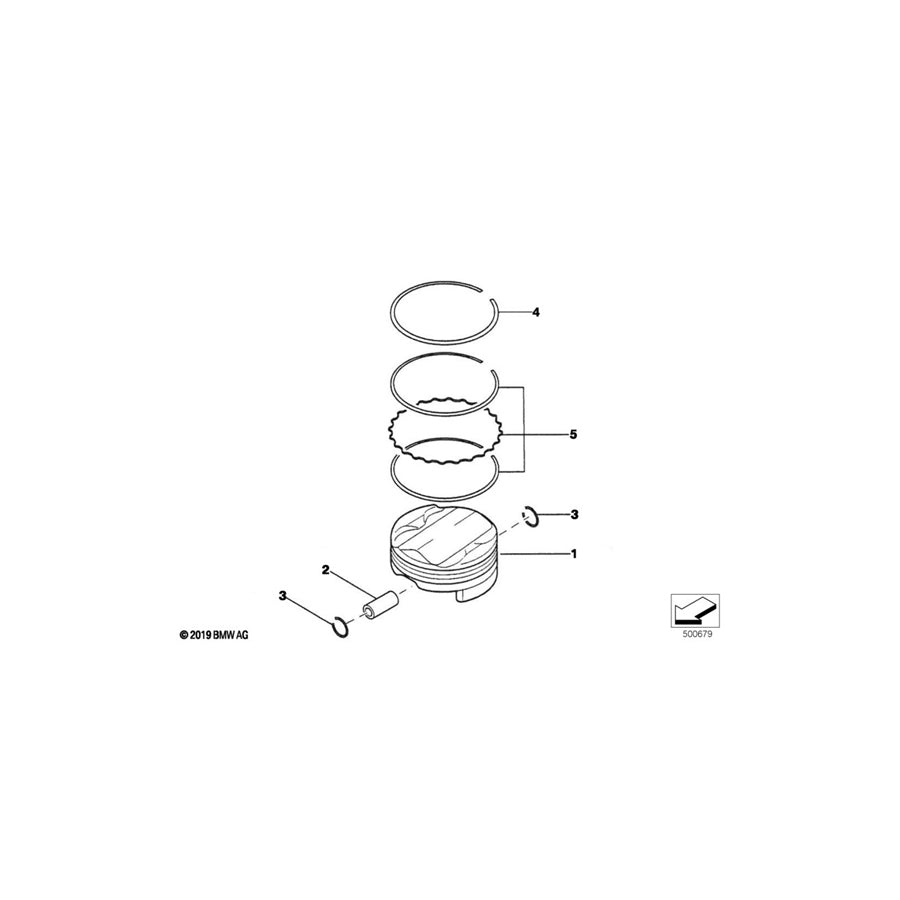 Genuine BMW 11251417088 Oil Ring 86,4 H=2,8 (Inc. E36 320i) | ML Performance UK Car Parts