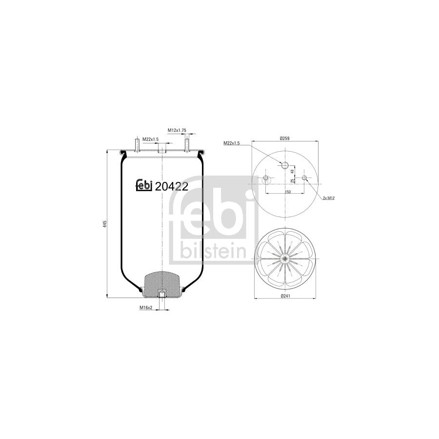 Febi Bilstein 20422 Boot, Air Suspension