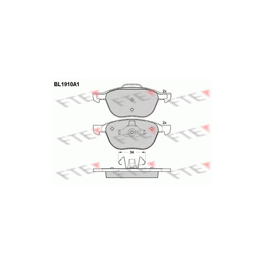 Fte BL1910A1 Brake Pad Set | ML Performance UK Car Parts