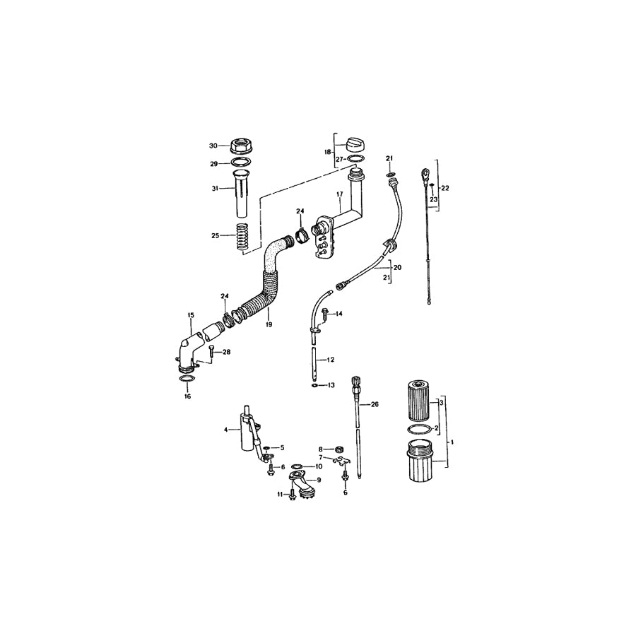 Genuine Porsche Oil Hose Filler Neck To Tank Porsche Boxster 986 | ML Performance UK Car Parts