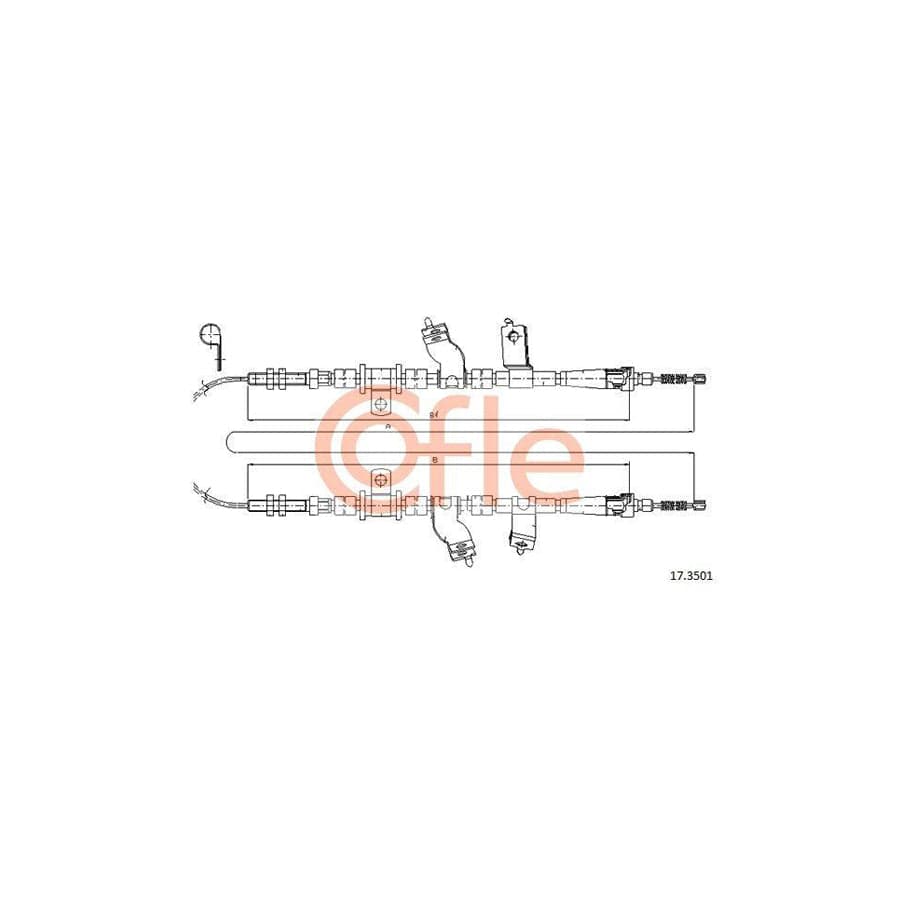 Cofle 92.17.3501 Hand Brake Cable