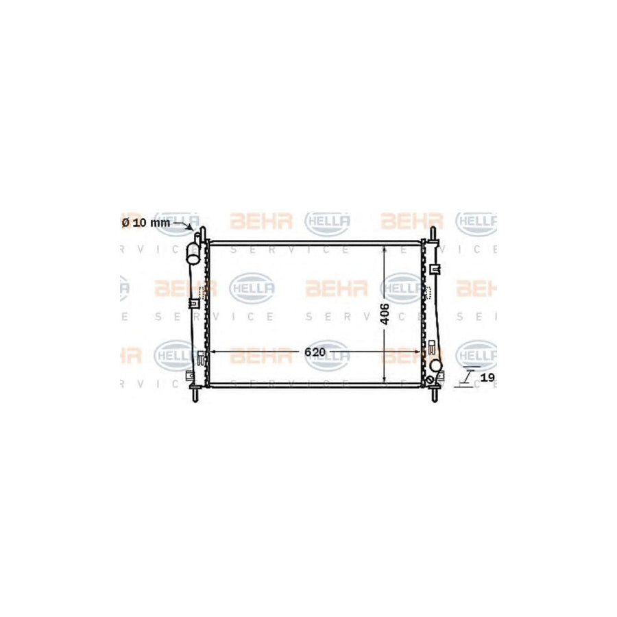 Hella 8MK 376 705-551 Engine Radiator