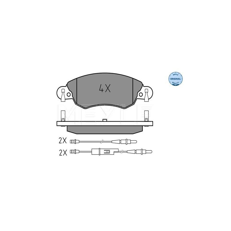 Meyle 025 232 7617/W Brake Pad Set For Citroën C5