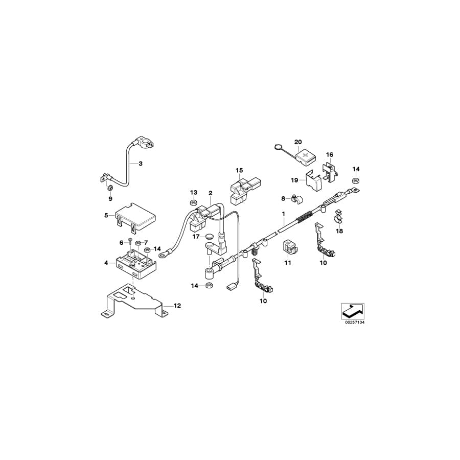 Genuine BMW 61147836847 E85 E86 Holder, Base B+ (Inc.  & Z4 M3.2) | ML Performance UK Car Parts