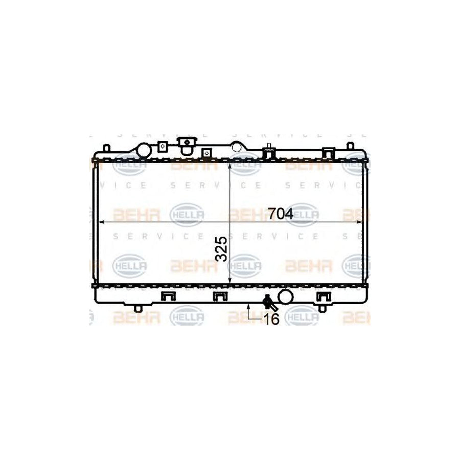 Hella 8MK 376 705-541 Engine Radiator