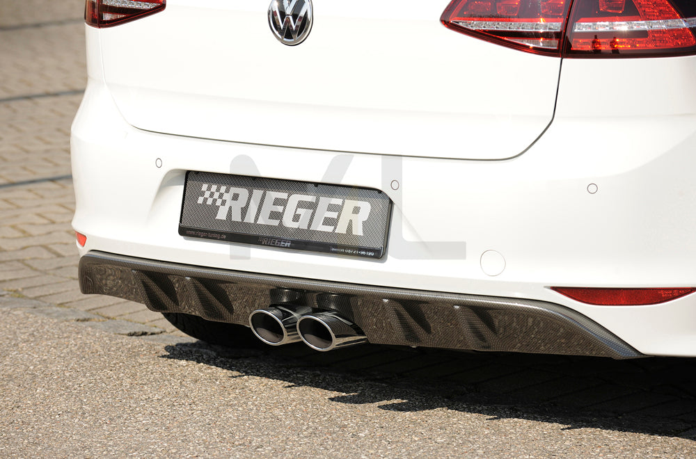 Rieger 00099276 VW Mk7 Golf Rear Diffuser 1 | ML Performance UK Car Parts