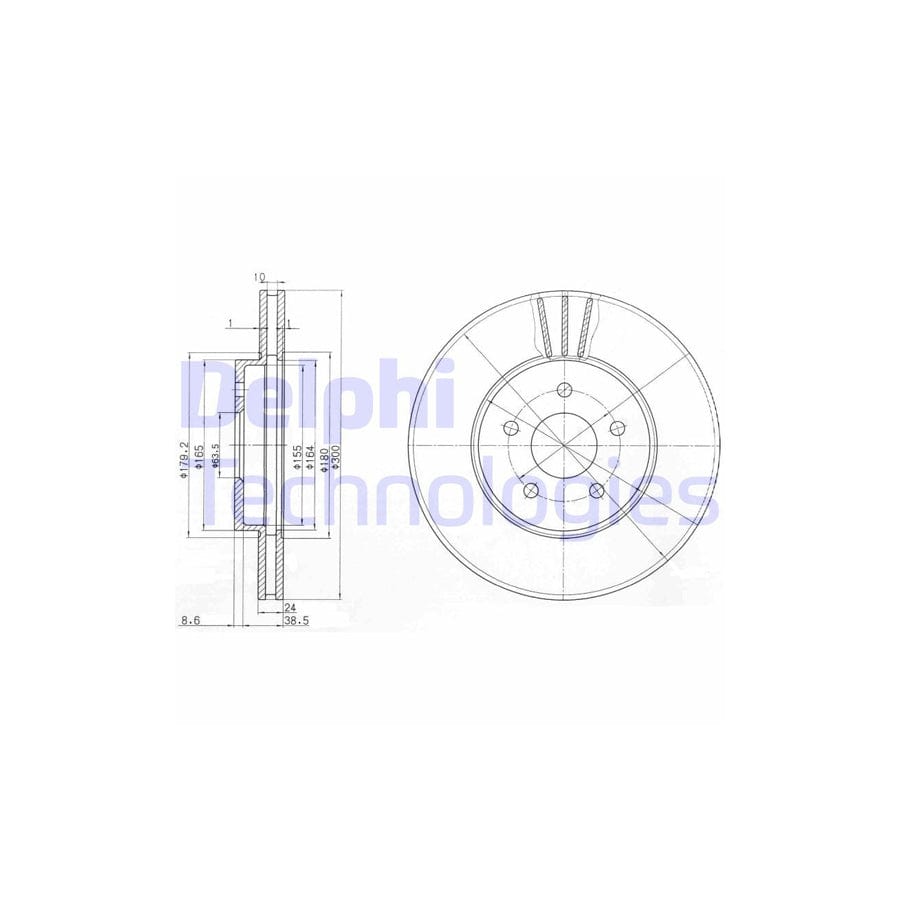 Delphi Bg3537C Brake Disc