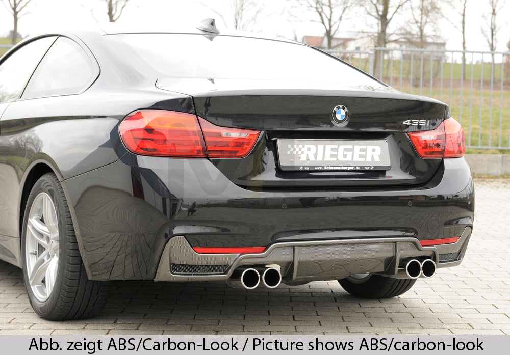 Rieger 00053489 BMW 4 Series F32 F33 F36 Rear Diffuser 2 | ML Performance UK Car Parts