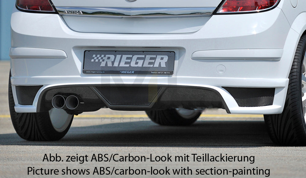 Rieger 00051269 Opel Astra H Rear Diffuser 3 | ML Performance UK Car Parts