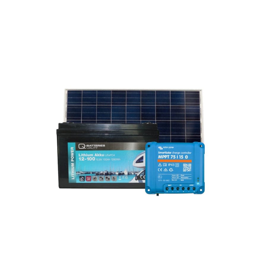 Q-Batteries 175W Solar kit with 100Ah lithium battery | ML Performance UK Car Parts