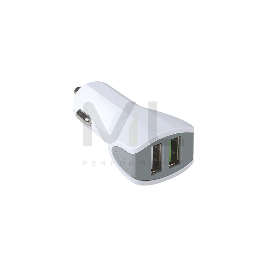 Celly Car Charger CC2USBTURBOWH In-car charger 12-24VV, Number of inlets/outlets: 2, White | ML Performance Car Parts