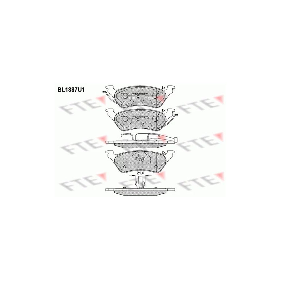 Fte 9010472 Brake Pad Set | ML Performance UK Car Parts