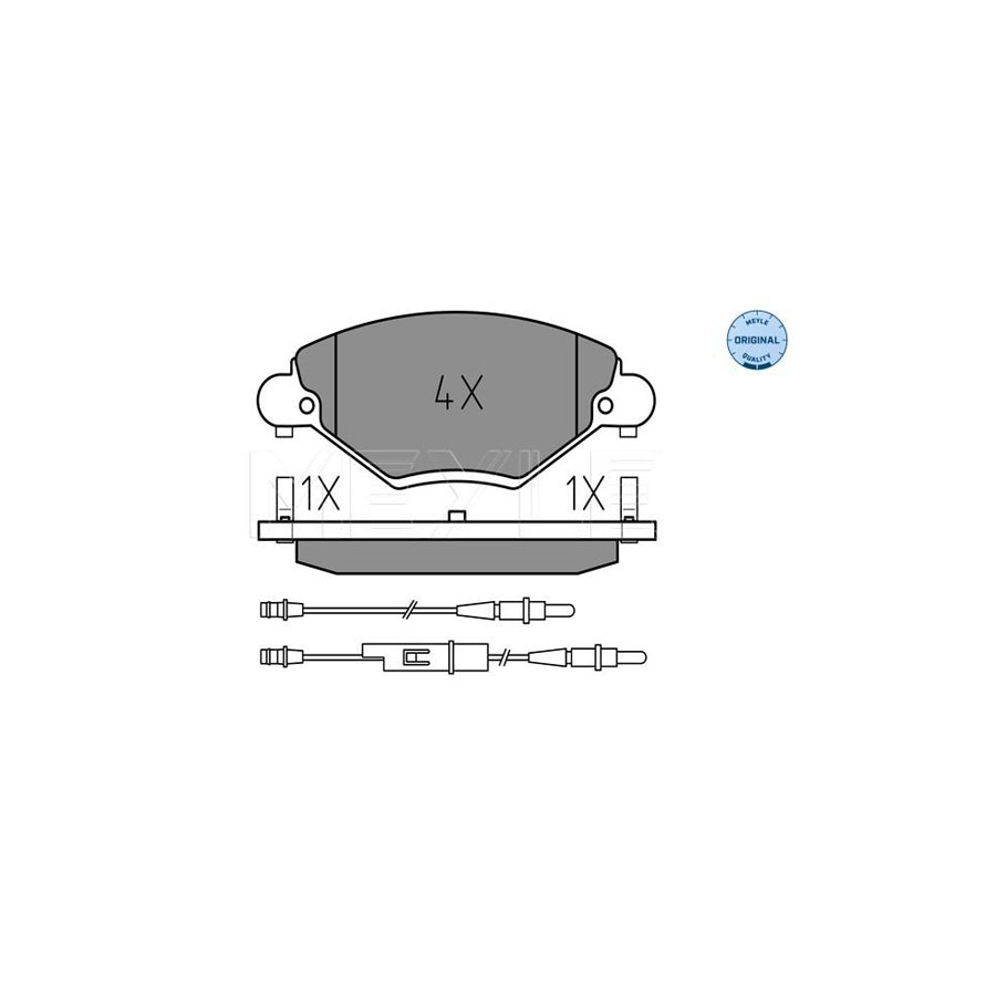 Meyle 025 232 7717/W Brake Pad Set For Citroën C5