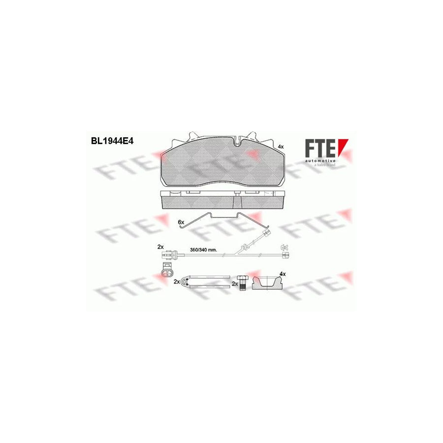 Fte 9500061 Brake Pad Set | ML Performance UK Car Parts