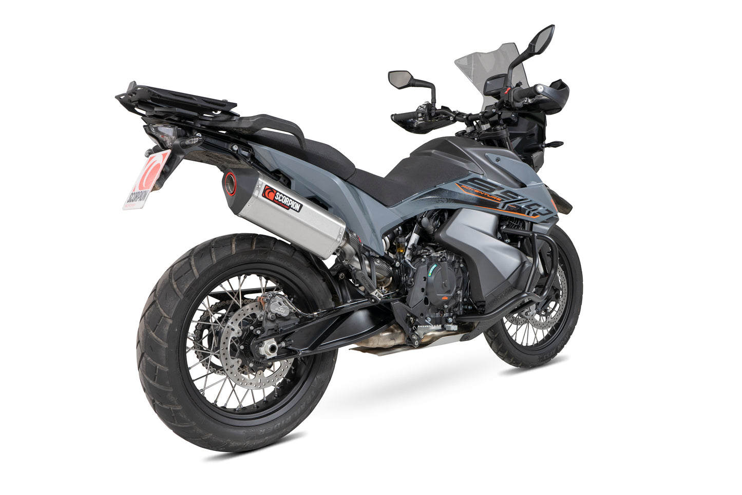 Scorpion RKT93SEO KTM Serket Parallel Slip-On - Stainless Steel Sleeve (Adventure 890 / Adventure 890 R) | ML Performance UK UK