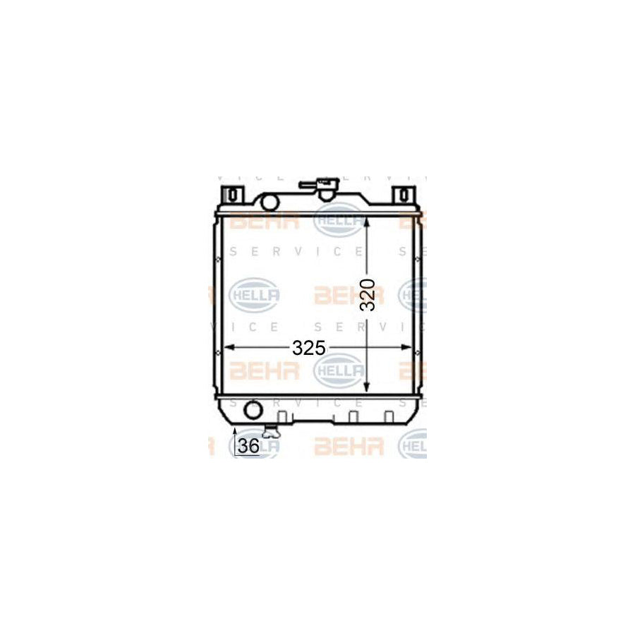 Hella 8MK 376 704-791 Engine Radiator