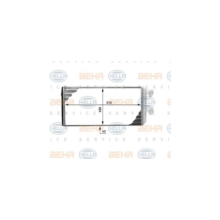 Hella 8FH 351 312-501 Heater Matrix