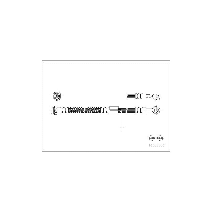 Corteco 19032532 Brake Hose For Hyundai Pony | ML Performance UK