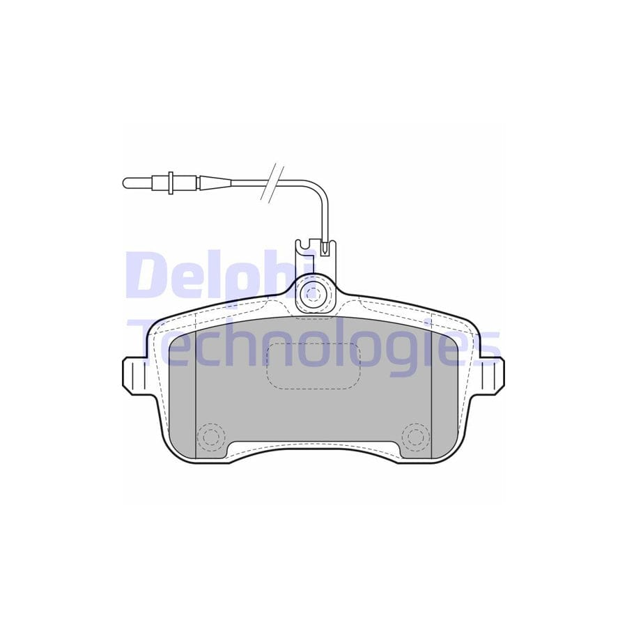 Delphi Lp1890 Brake Pad Set For Peugeot 407