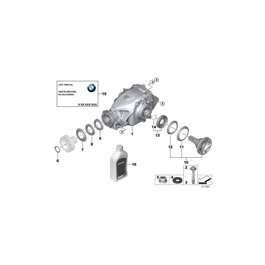 Genuine BMW 33107514150 E85 Exch. Final Drive I=3,23 (Inc. Z4 2.5i & Z4 3.0si) | ML Performance UK Car Parts