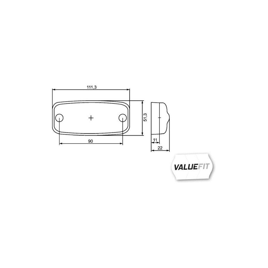 Hella 2PS 357 008-001 Side Marker Light