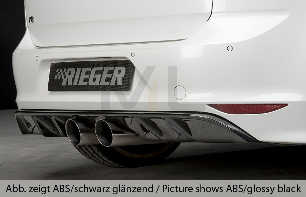 Rieger 00059568 VW Mk7 Golf R Rear Diffuser 7 | ML Performance UK Car Parts