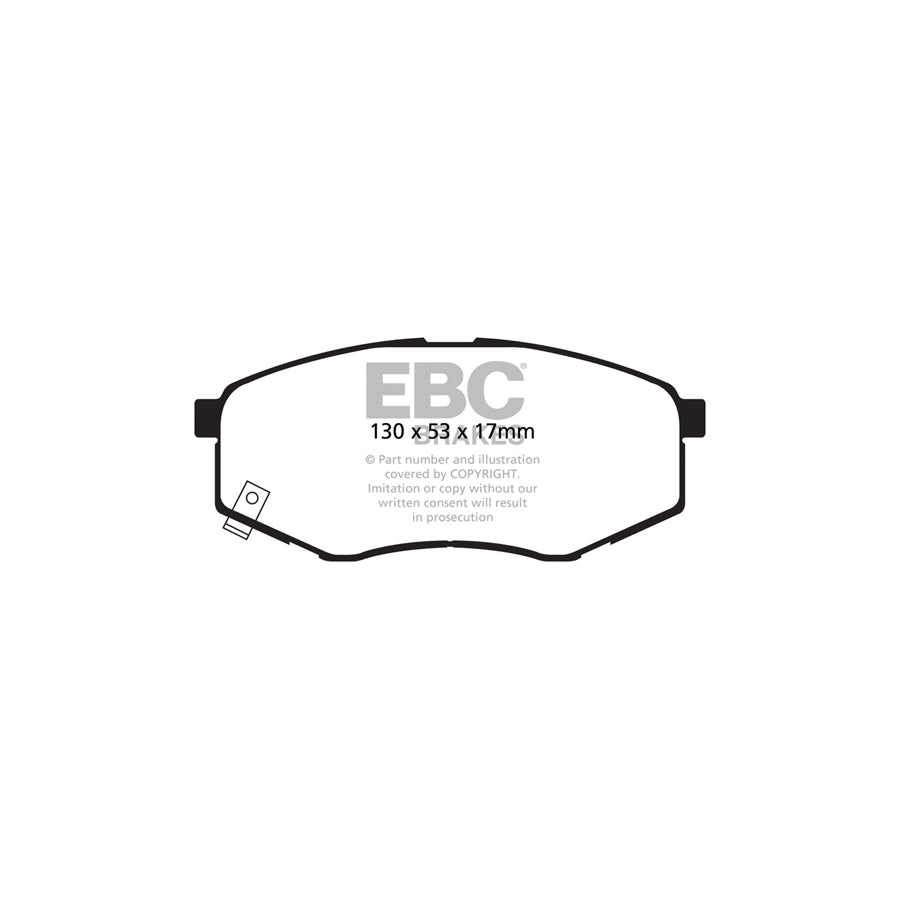 EBC DP21866 Hyundai Kia Greenstuff Front Brake Pads (Inc. iX20 & Soul) 2 | ML Performance UK Car Parts