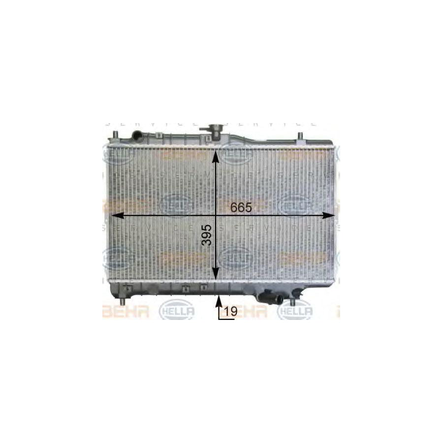 Hella 8MK 376 763-381 Engine Radiator