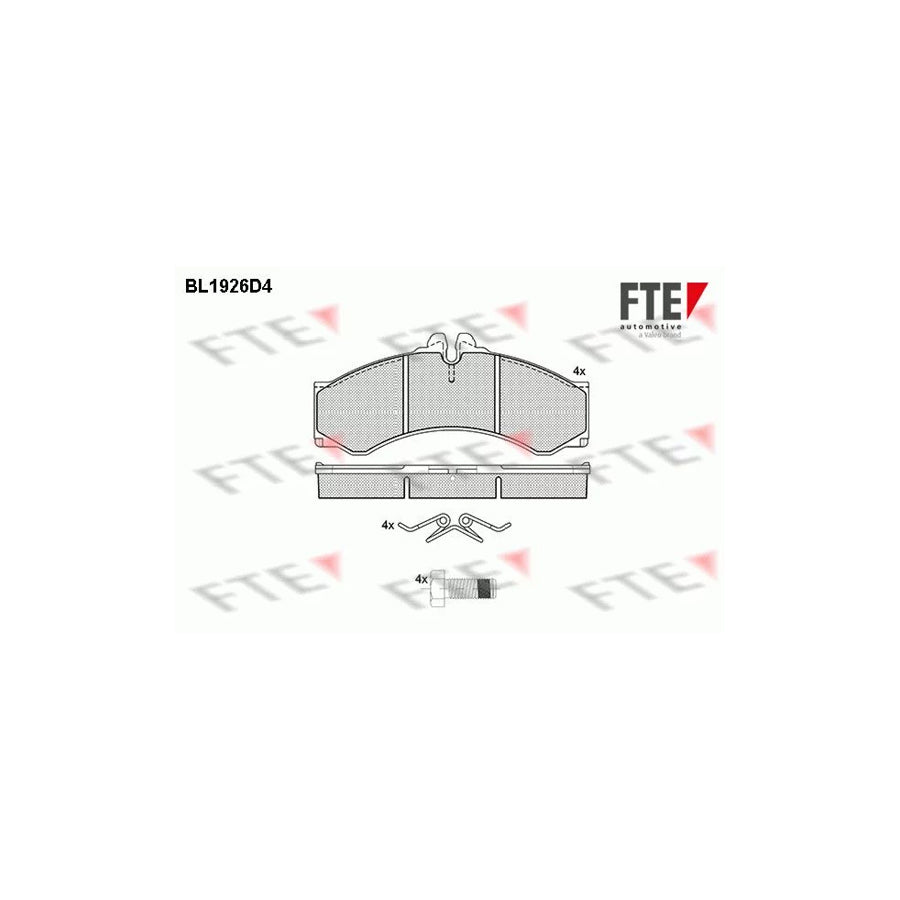 Fte BL1926D4 Brake Pad Set For Vw Lt | ML Performance UK Car Parts