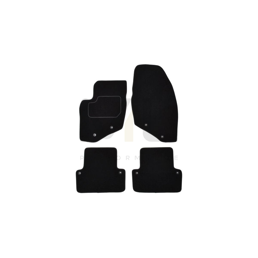 MAMMOOTH A041 VOL145 PRM 01 Floor mat set for VOLVO V70 II (SW, 285) Textile, Front and Rear, Quantity: 4, Black | ML Performance Car Parts