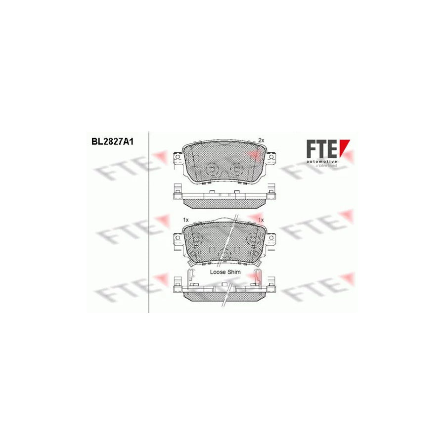 Fte BL2827A1 Brake Pad Set | ML Performance UK Car Parts