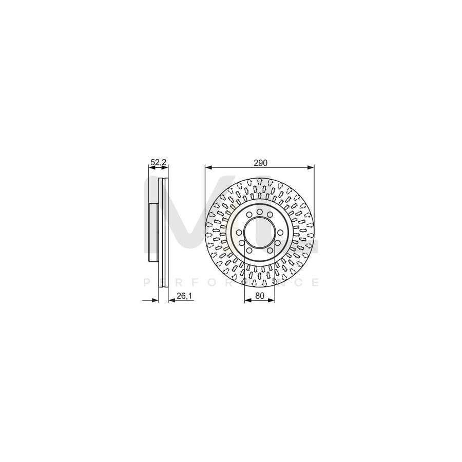 BOSCH 0 986 479 626 Brake Disc for IVECO Daily Vented, Oiled | ML Performance Car Parts