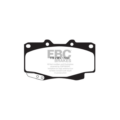 EBC DP42005R Toyota Hi-Lux Yellowstuff Front Brake Pads 2 | ML Performance UK Car Parts