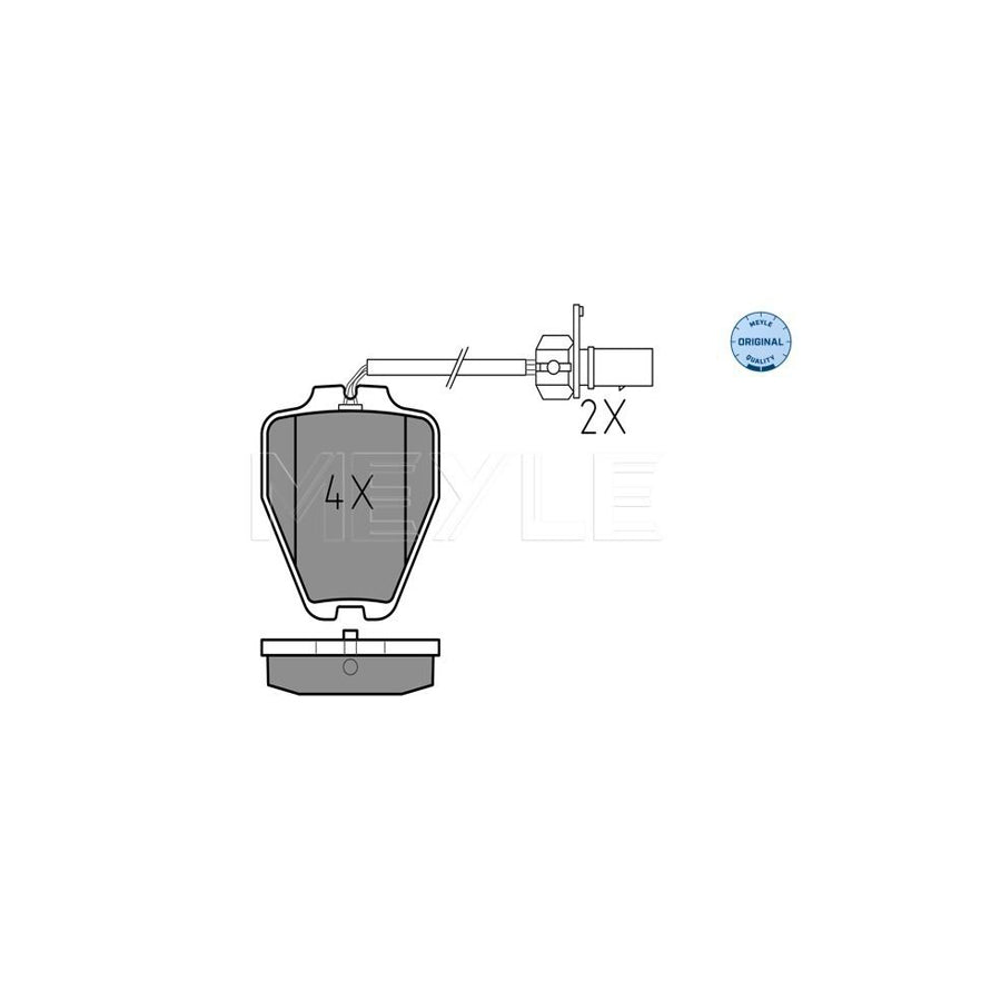 Meyle 025 232 8017/W Brake Pad Set