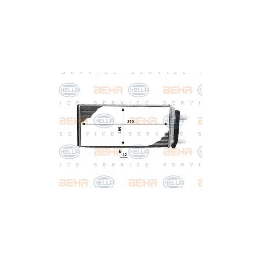 Hella 8FH 351 312-481 Heater Matrix