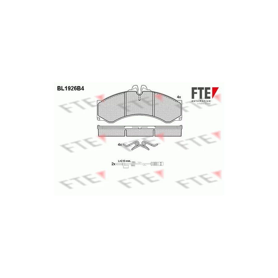 Fte BL1926B4 Brake Pad Set | ML Performance UK Car Parts