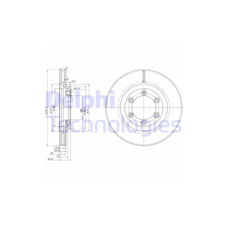 Delphi Bg3523 Brake Disc