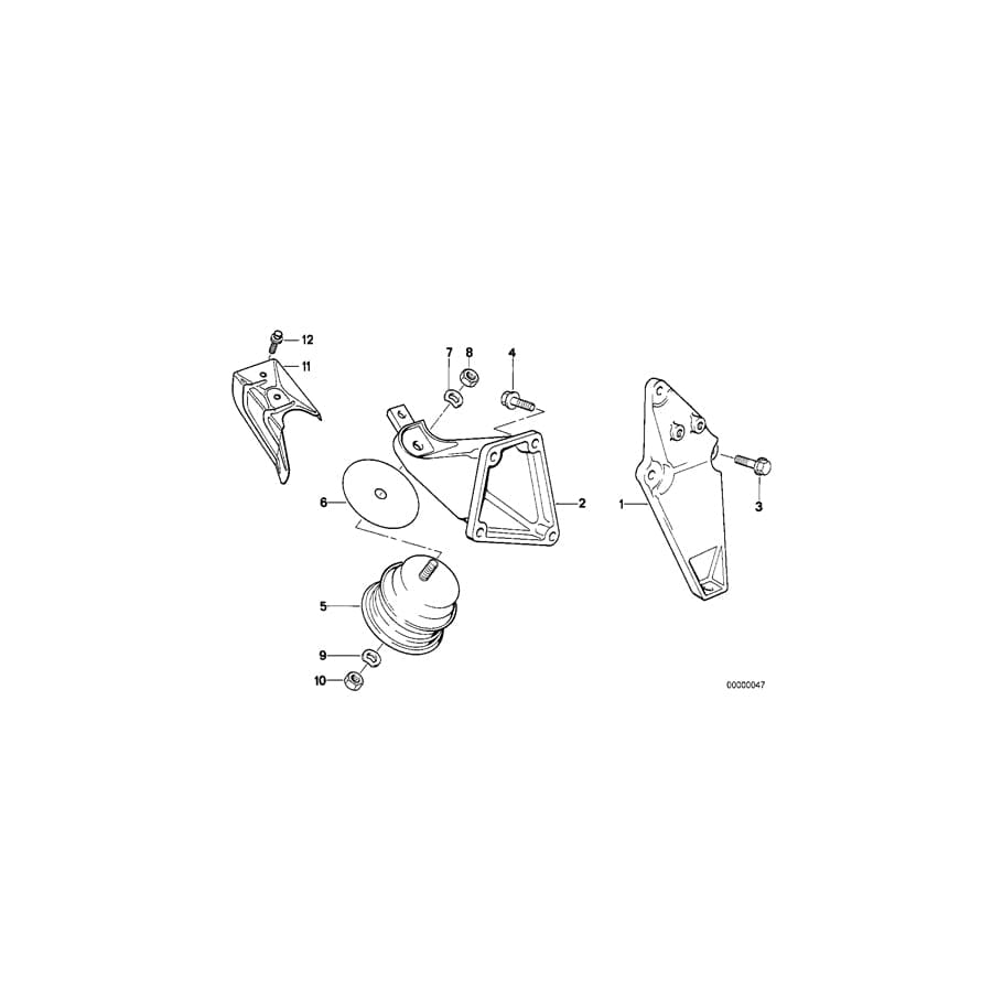 Genuine BMW 11811132777 E30 Supporting Bracket Left (Inc. 318i & 318is) | ML Performance UK Car Parts