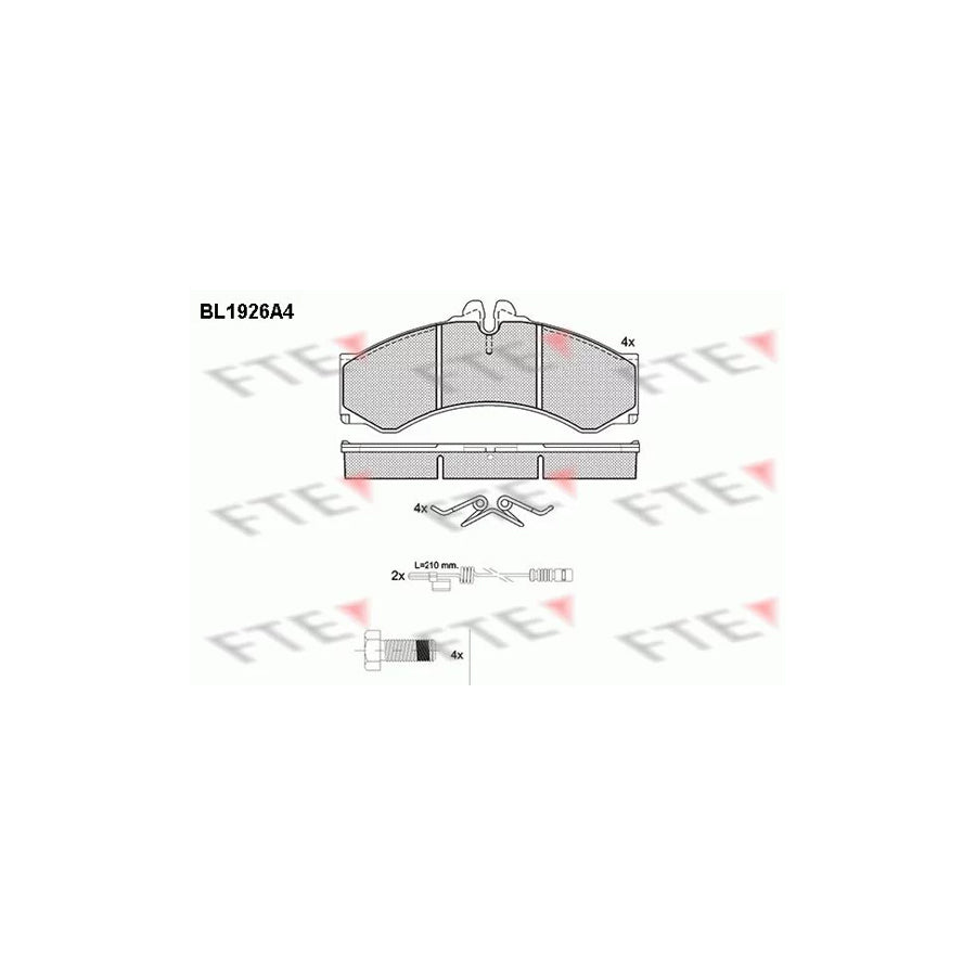 Fte BL1926A4 Brake Pad Set | ML Performance UK Car Parts