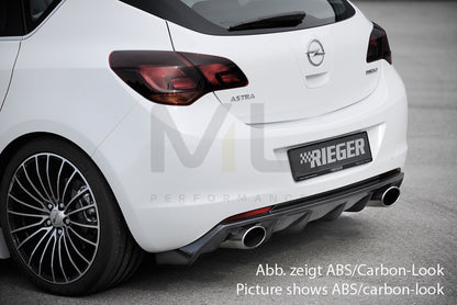 Rieger 00088114 Opel Astra J Rear Diffuser 2 | ML Performance UK Car Parts