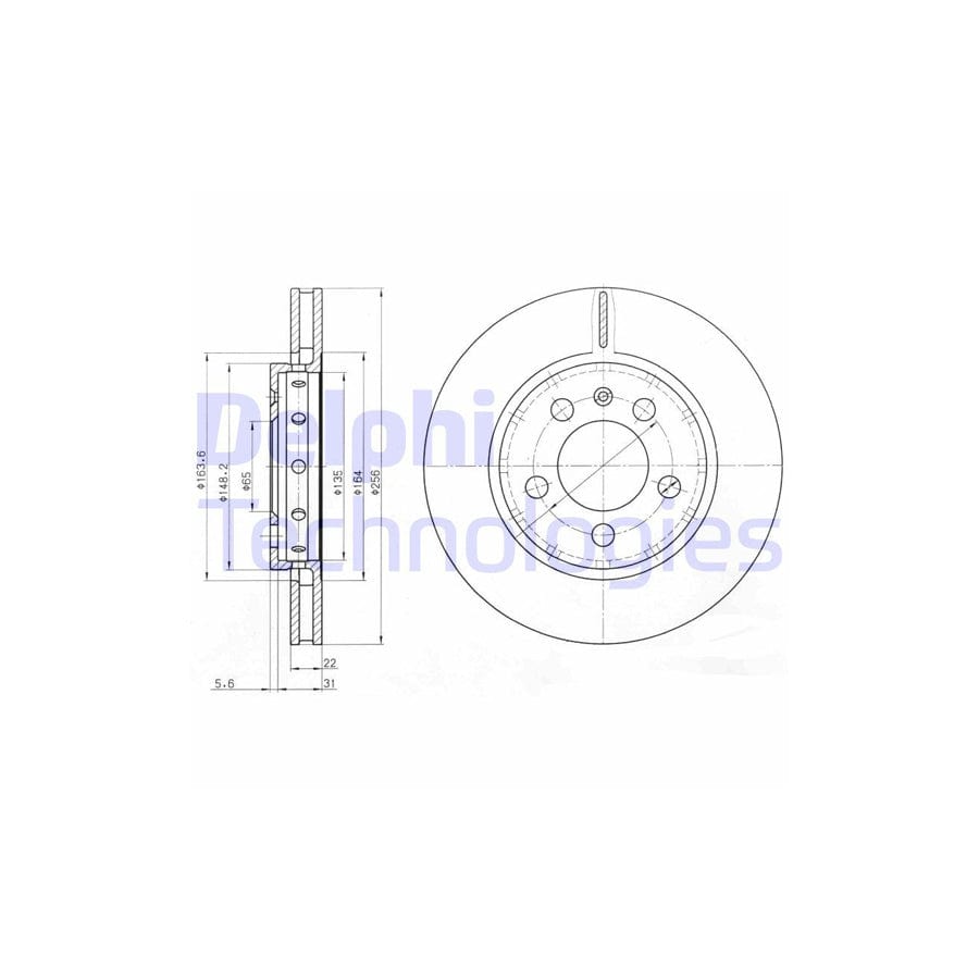 Delphi Bg3611 Brake Disc