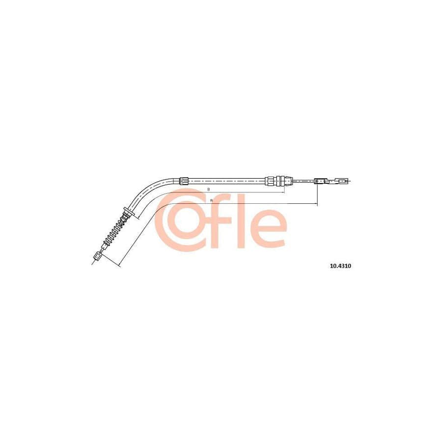 Cofle 92.10.4310 Hand Brake Cable