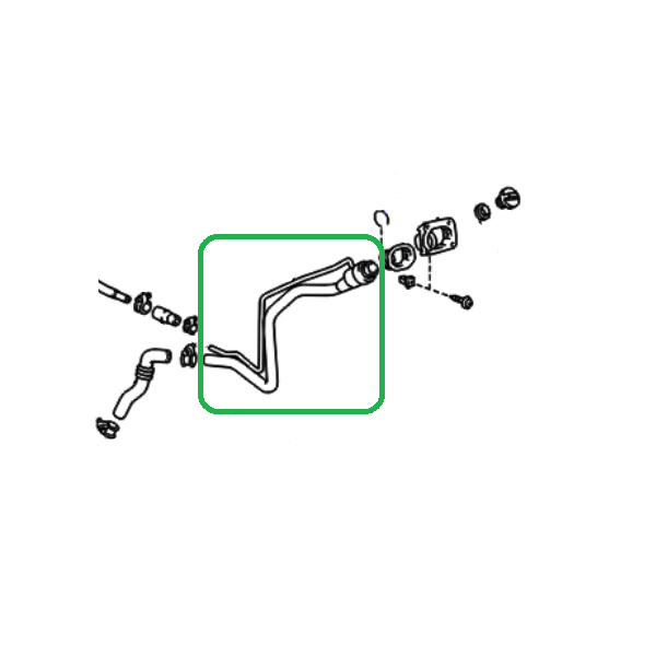 Genuine Lexus 77201-50090 LS Phase 3 Fuel Filler and Breather Pipe