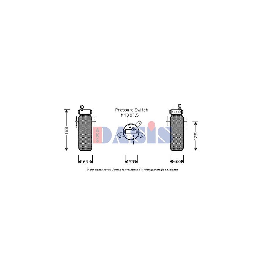 AKS Dasis 800084N Dryer, Air Conditioning For Renault Twingo | ML Performance UK